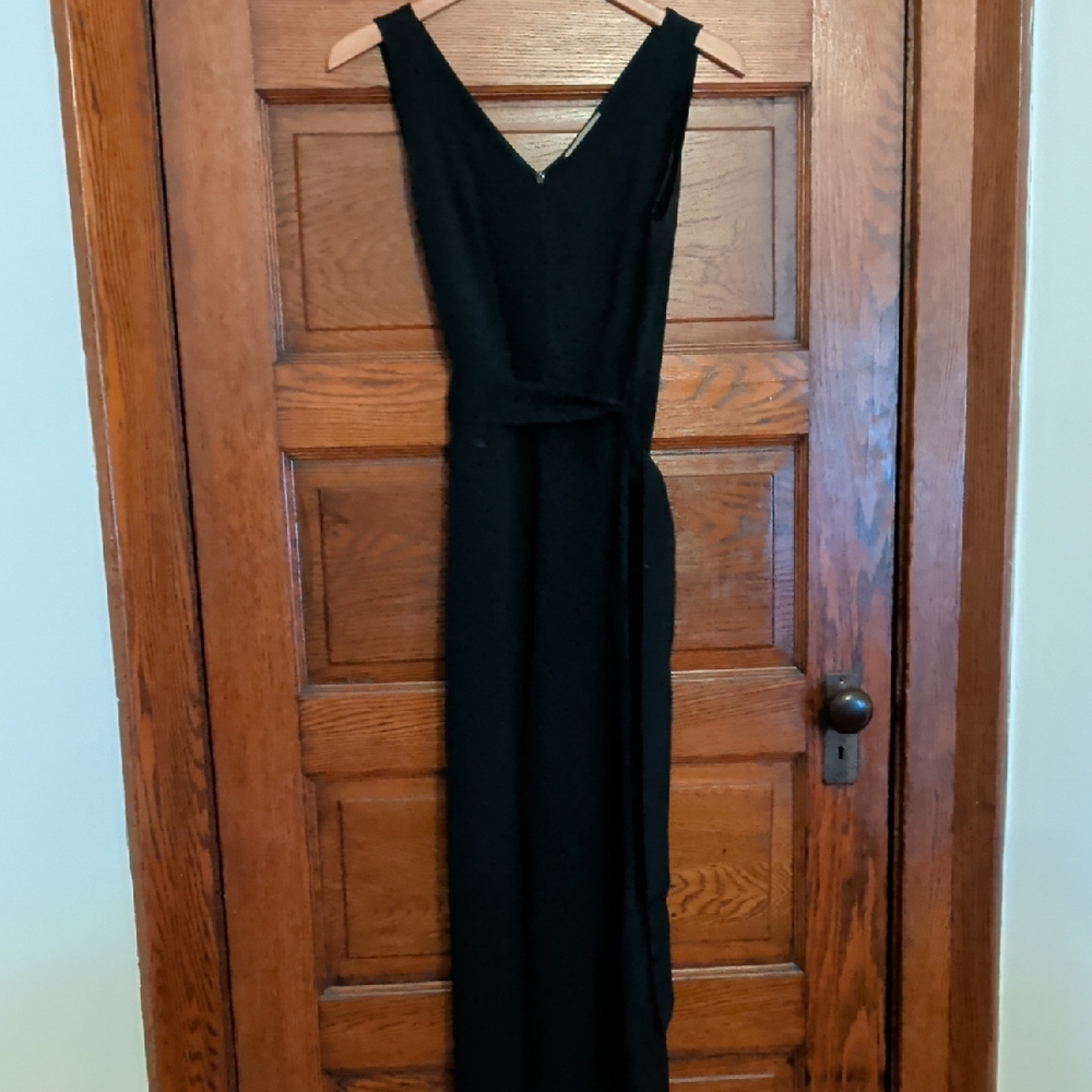 Everlane Elegant Black V-Neck Jumpsuit